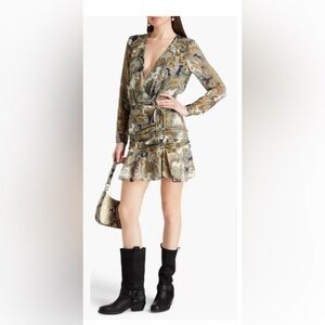 Veronica beard brand new anajali silk chiffon mini dress new w/o tags